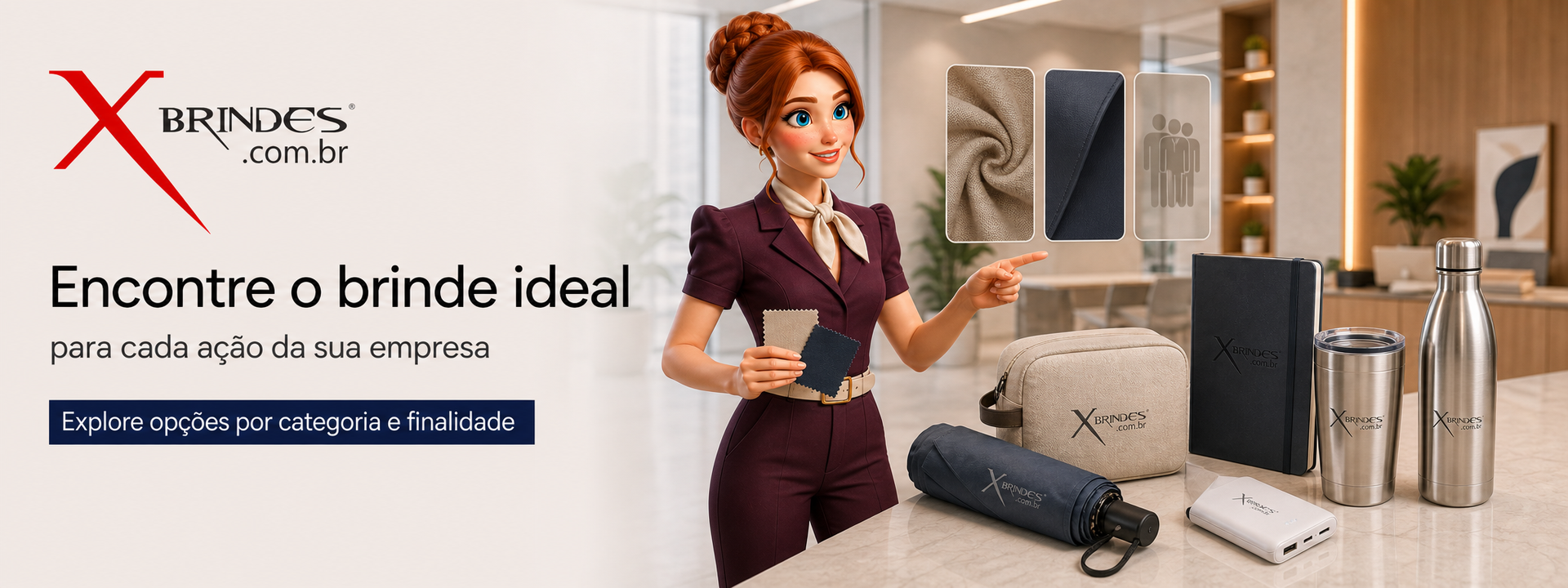 Brindes corporativos para eventos e campanhas