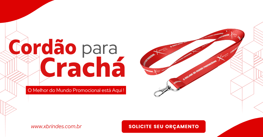 Categoria de Brindes Cordão para Cracha Personalizado sem limite de cores