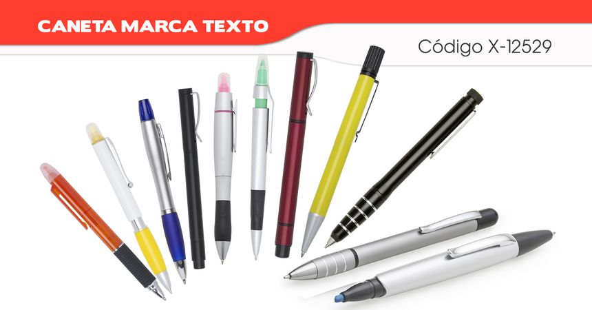 Categoria de Brindes Canetas Marca Texto