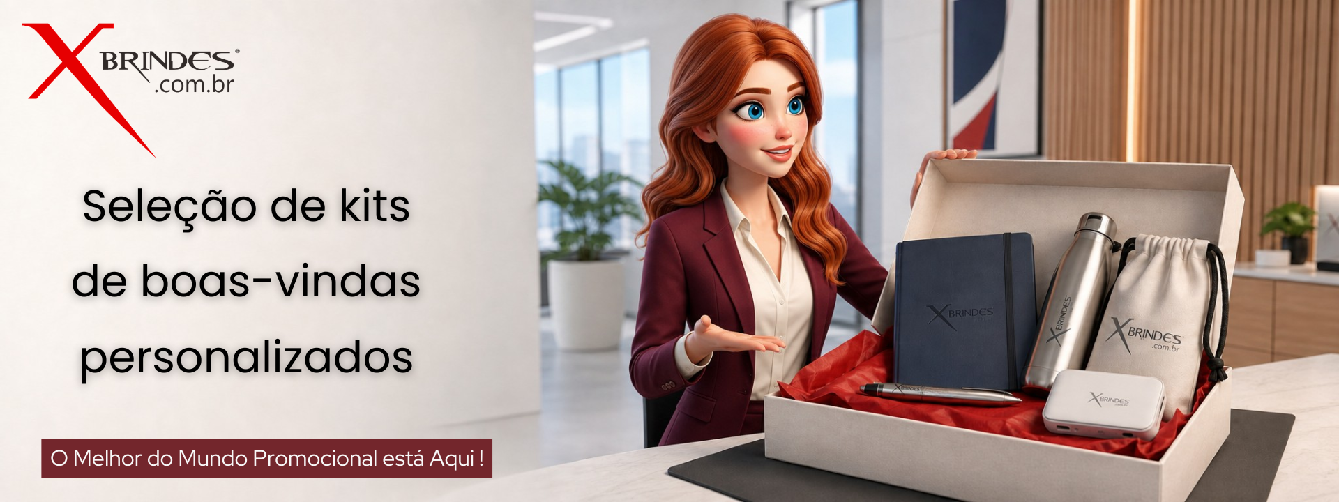 Kits de Boas-vindas Personalizados Promocionais — banner 1