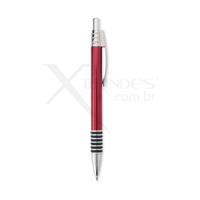 Conheça o Brinde Caneta corpo em Metal com detalhe emborrachado X08136