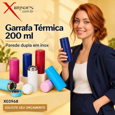 Conheça o Brinde Garrafa Térmica 200Ml