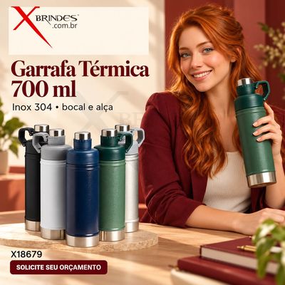 Conheça o Brinde Garrafa Térmica 700Ml