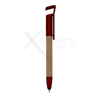 Conheça o Brinde Caneta Ecológica de papelão com Ponteira Touch X00708P