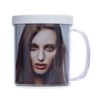 Conheça o Brinde Caneca Porta Foto 350ml