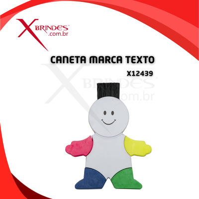 Conheça o Brinde Marca Texto Formato Boneco C/ Limpa Teclado