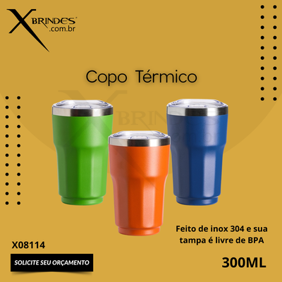 Corpo Térmico Feito de Inox 304 Livre de BPA 300 ML X08114