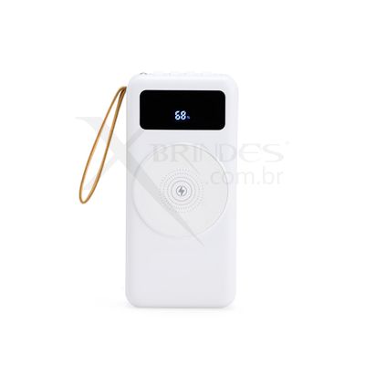 Conheça o Brinde Power Bank Versatil Com Inducao De 20.000Mah X08265