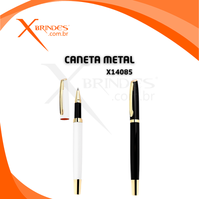 Conheça o Brinde Caneta Inteiramente Em Metal Com Carga Roller X14085