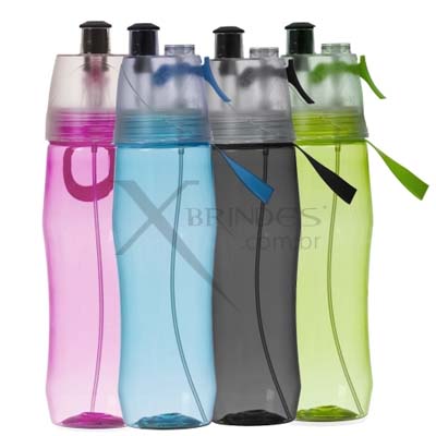 Conheça o Brinde Squeeze Plástico Borrifador 700ml Brilhante Personalizado