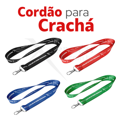 CORDÃO PARA CRACHÁ DIGITAL VARIOS TAMANHOS E SEM LIMITE DE CORES