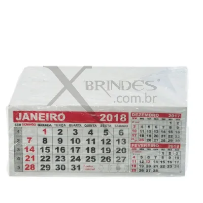 Folhinha Calendário Personalizada