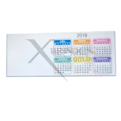 Calendário Plástico 2019 Personalizado