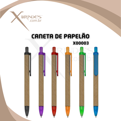 Conheça o Brinde Caneta Ecológica Papelão