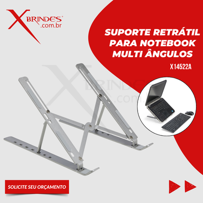 Suporte Retrátil Para Notebook Multi Ângulos
