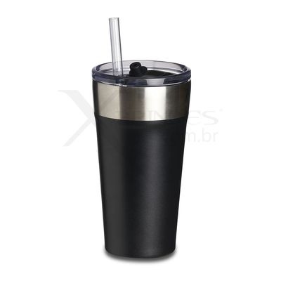 Copo Térmico 500 ML Feito em Inox com canudo X18655 
