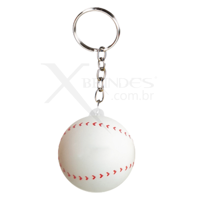 Chaveiro Anti Stress Bola Vinil Baseball Personalizado XMBB-1054
