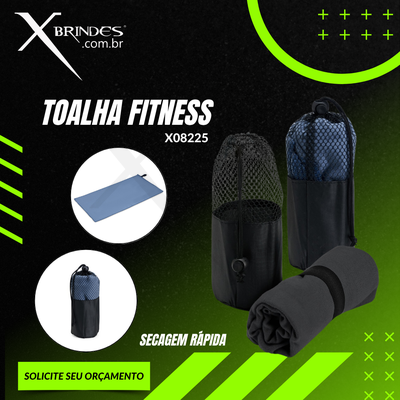 Toalha Fitness Em Poliéster De Secagem Rápida X08225