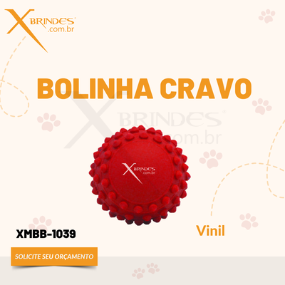 Bola Cravão em Vinil Personalizada para Pet XMBB-1039