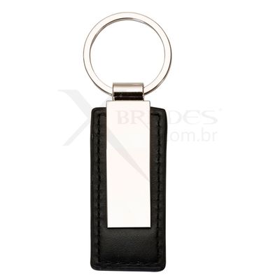 Chaveiro em Couro sintético com detalhe de Metal X13483 