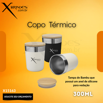 Conheça o Brinde Copo Térmico Feito em Inox com Parede Dupla X15163