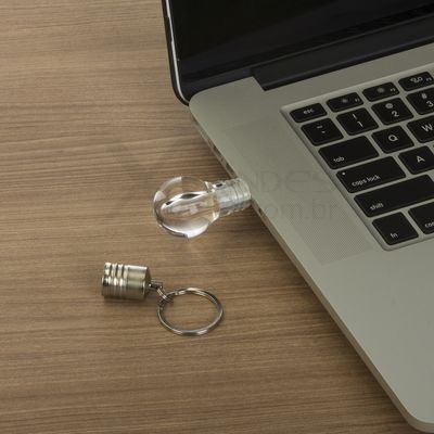 Conheça o Brinde Pen Drive Lâmpada Personalizada 4GB