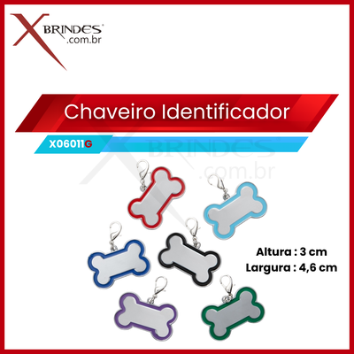Chaveiro de identificação para Pets X06011G