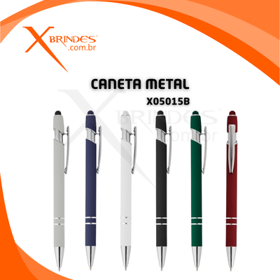 Conheça o Brinde Caneta corpo de Metal com Ponteira Touch e Acionamento por Clique X05015B