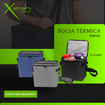Conheça o Brinde BOLSA TÉRMICA RESISTENTE A AGUA E COM CAPACIDADE DE 15 LITROS X08320 