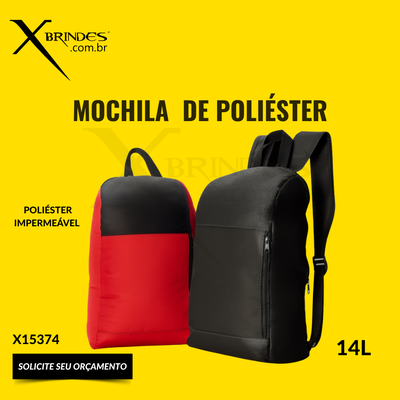 Mochila confeccionada em poliéster impermeável X15374