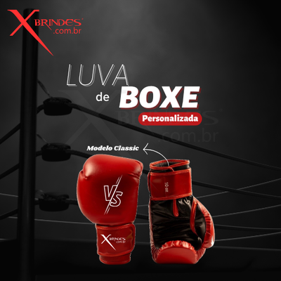 Conheça o Brinde LUVAS DE BOXE PERSONALIZADA MODELO CLASSIC DE ALTA QUALIDADE 