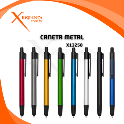 Caneta com corpo de Metal e Ponteira Touch X13258 