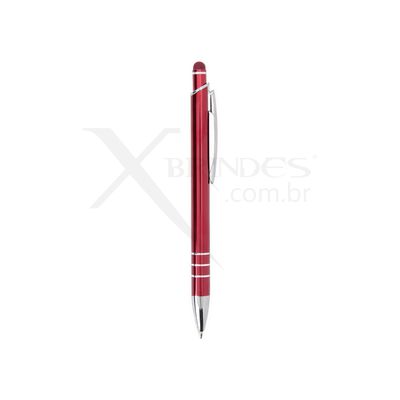 Conheça o Brinde Caneta com Corpo Metálico e ponteira Touch acionamento por Clique X08161T