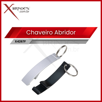 Chaveiro abridor Curvo com acabamento fosco X4267F