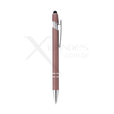 Conheça o Brinde Caneta Corpo Em Metal Com Ponteira Touch E Acionamento Por Clique X05010