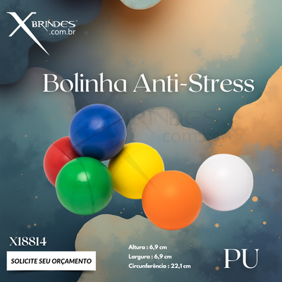 Bolinha Anti-stress de Tamanho P Fabricada em PU  X18814 