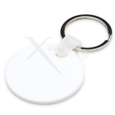 Chaveiro Liso de acrílico em formato redondo X18727