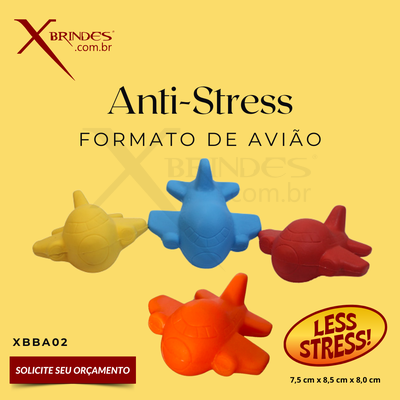 ANTI-STRESS DE VINIL EM FORMATO DE AVIÃO XBBA02