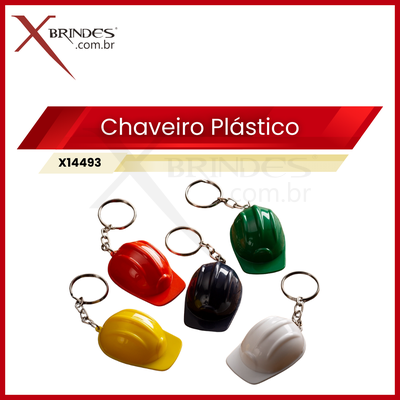 Chaveiro Plástico capacete de segurança EPI X14493 