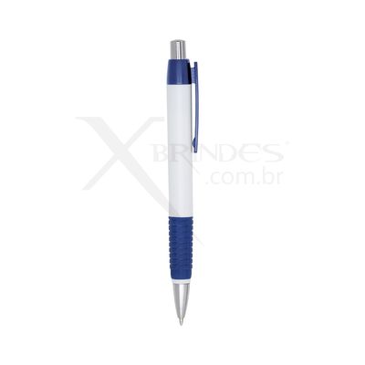 Conheça o Brinde Caneta Plástica Com Design Moderno E Elegante Com Carga Azul X00511