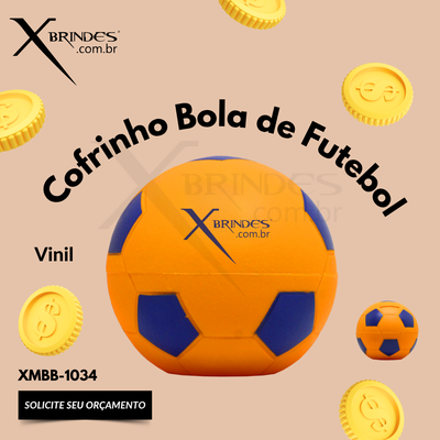 Cofre feito em Vinil Modelo Bola Personalizada XMBB-1034