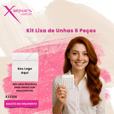 Conheça o Brinde KIT COM SEIS LIXAS PEQUENAS PARA UNHAS  X15354