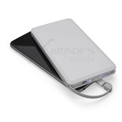 Conheça o Brinde Powerbank Slim com Adaptador Light