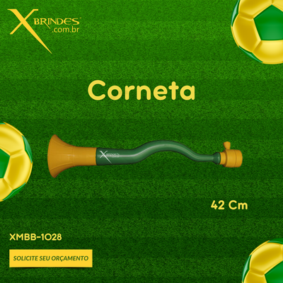 Corneta Plástica Grande Cabo Curvado de Tamanho 42 cm XMBB-1028