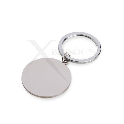 Chaveiro de Metal Redondo com acabamento espelhado X18823