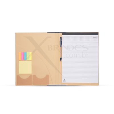 Conheça o Brinde Bloco de Anotação com Post-it e Caneta Personalizado