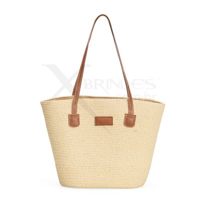 Conheça o Brinde Bolsa Fio de Papel Torcido costurada com linha de nylon X09009