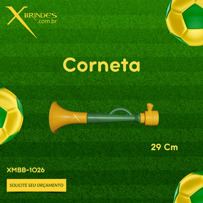 Corneta Plástica Média de Tamanho 29 cm XMBB-1026 