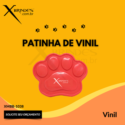 Patinha feita em Vinil Brinquedo para Pet XMBB-1038
