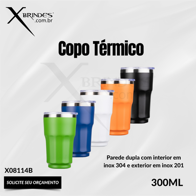 Copo térmico com capacidade máxima de 300ml X08114B